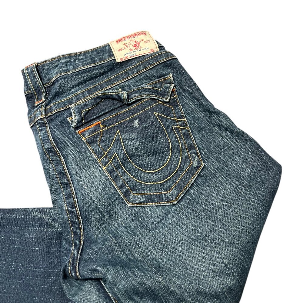 True Religion Jeans Men's Size 29 Blue Denim Straight Leg 5-Pocket Design